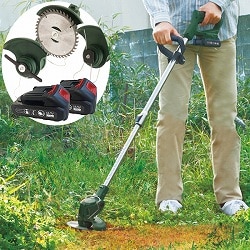 コードレス電動草刈り機（バッテリー2個付き）