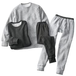 ぽかぽか吸湿発熱両面起毛インナー2色組