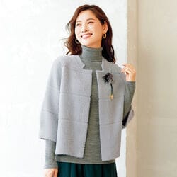 シャギーニットカーディガン