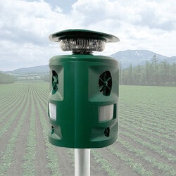 ソーラー充電式360度害獣撃退器