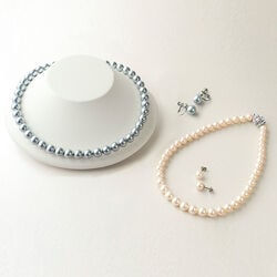 花珠調貝パールネックレスセット