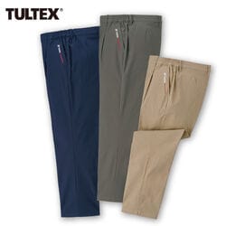 タルテックス 刺繍入ストレッチカラーパンツ3色組