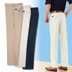 こだわり楽々チノパンツ3色組