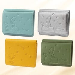 スヌーピー本革コンパクト財布