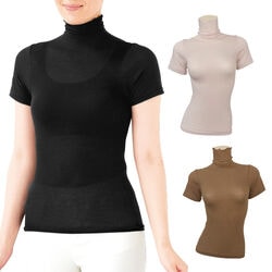 薄型のびのびフィット半袖インナー同色2枚組