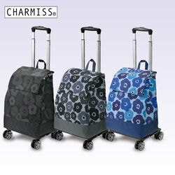 シャルミス花柄4輪ショッピングカート