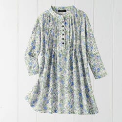 花柄プリントピンタックプルオーバー