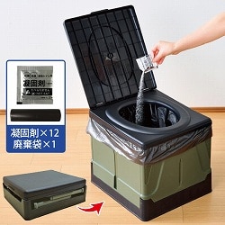 多機能折りたたみトイレワイドタイプ