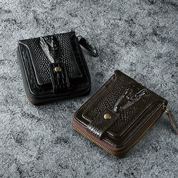 牛革ちょい悪クロコダイル型押し財布