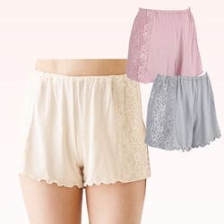 締め付けないフレアーショーツ3色組