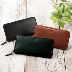 ディージェー・ホンダ 山羊革ラウンド財布