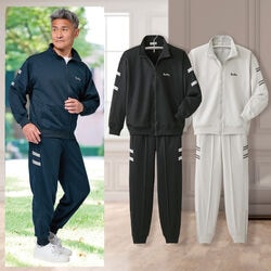 ロングシーズン着回せる反射材付ジャージスーツ