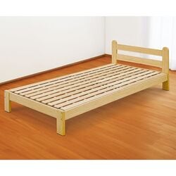 ヘッドボード付竹すのこベッド