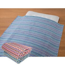 色柄おまかせ綿100％タオルケット 2枚組