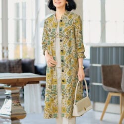 フラワー柄ワンピースジャケット