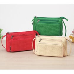 型押しお財布機能付バッグ