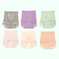 下腹すっきり安心ガードルショーツ6色組