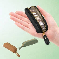 手のひらサイズの牛革コインケース