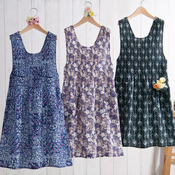 軽くて着やすいエレガントエプロン3色組