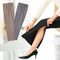 らくらく裾ファスナーパンツ