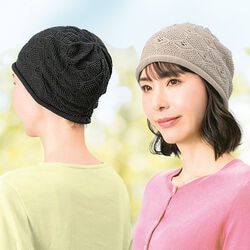 やわらかシルクのニット帽