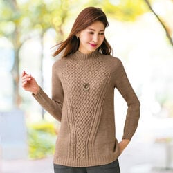 ウール混ハイネックセーター