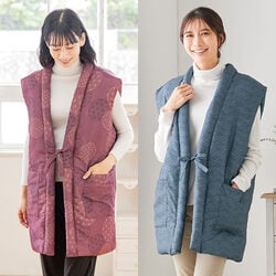 ふわ和袖なしはんてん