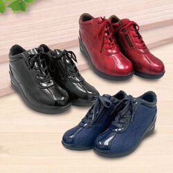 脱ぎ履きらくらくサイドファスナーシューズ