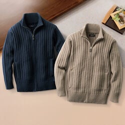ピエルッチ フルジップセーター2色組