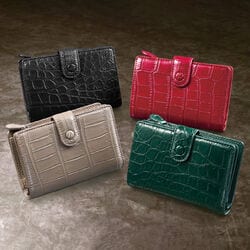 ナイルクロコ コンパクト財布