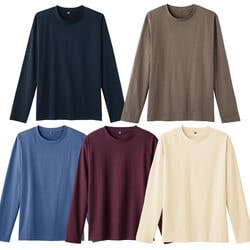 インド綿100％吸湿発熱Tシャツ