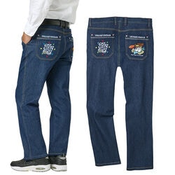 ルシアン・フェロス キャラクター刺しゅうストレッチデニムパンツ