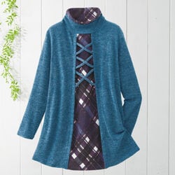 重ね着風クロスチュニック