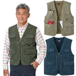 7ポケット裏ボアコーデュロイベスト