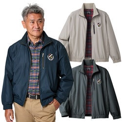 刺しゅうデザイン裏フリースブルゾン