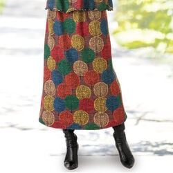 裏起毛ツリー柄スカート