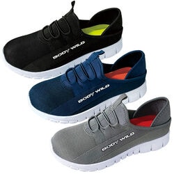 ボディ ワイルド 脱ぎ履きしやすい2WAYスポーツシューズ