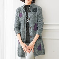 ロングニット ソフトカーディガン