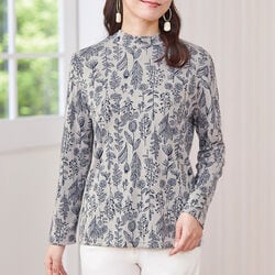 花柄ジャカードプルオーバー