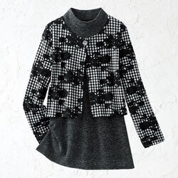 ふくれジャカードエレガントアンサンブル