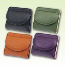 アイザック・バレンチノ　牛革コンパクト財布