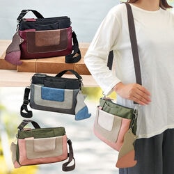 マドモアゼル・ザザ ネコチャーム付ショルダーバッグ