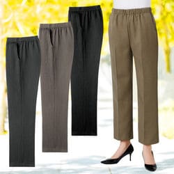 サイズ豊富な日本製 裏起毛ゆったりパンツ