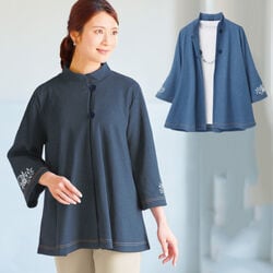 日本製刺しゅう入りデニムジャケット