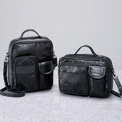 モッズ 羊革使いデザインバッグ