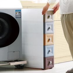 キャスター付5段収納チェスト