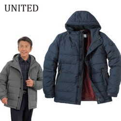ユナイテッド 配色デザインダウンジャケット