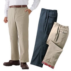 ポール・ミラー はっ水加工裏フリースチノパンツ2色組