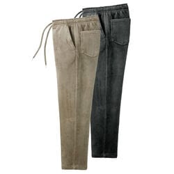 柔らかコーデュロイ裏起毛暖かパンツ