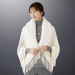 エコファー使いあたたかポンチョ